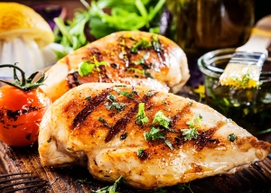 grilled chicken breast by Mike Cutler